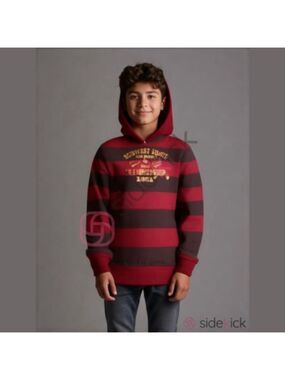 Ruff Hewn Red Brown Boy's Hoodie L 14-16